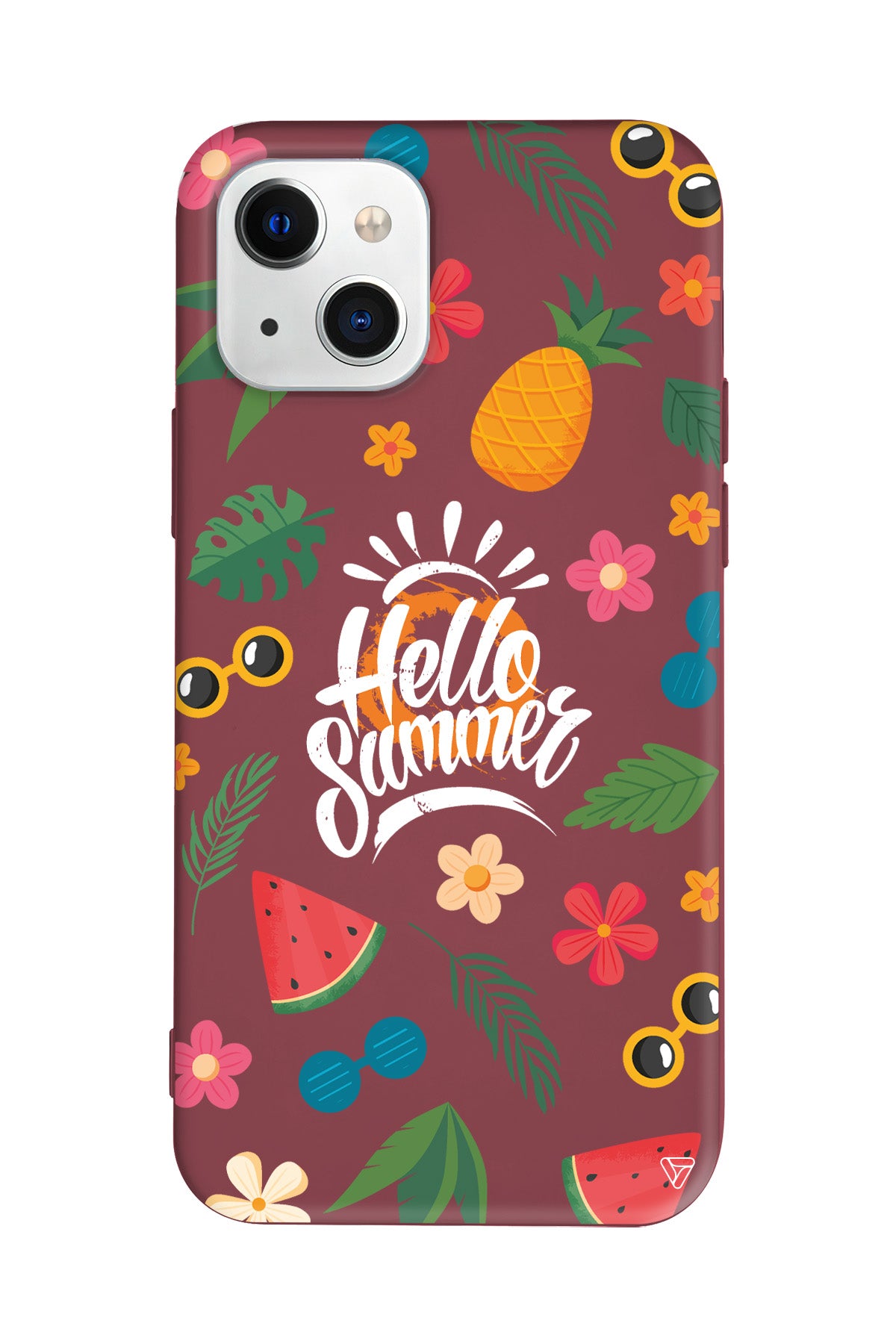 Merhaba Yaz Lansman Model İçi Kadife Silikon Telefon Kılıfı