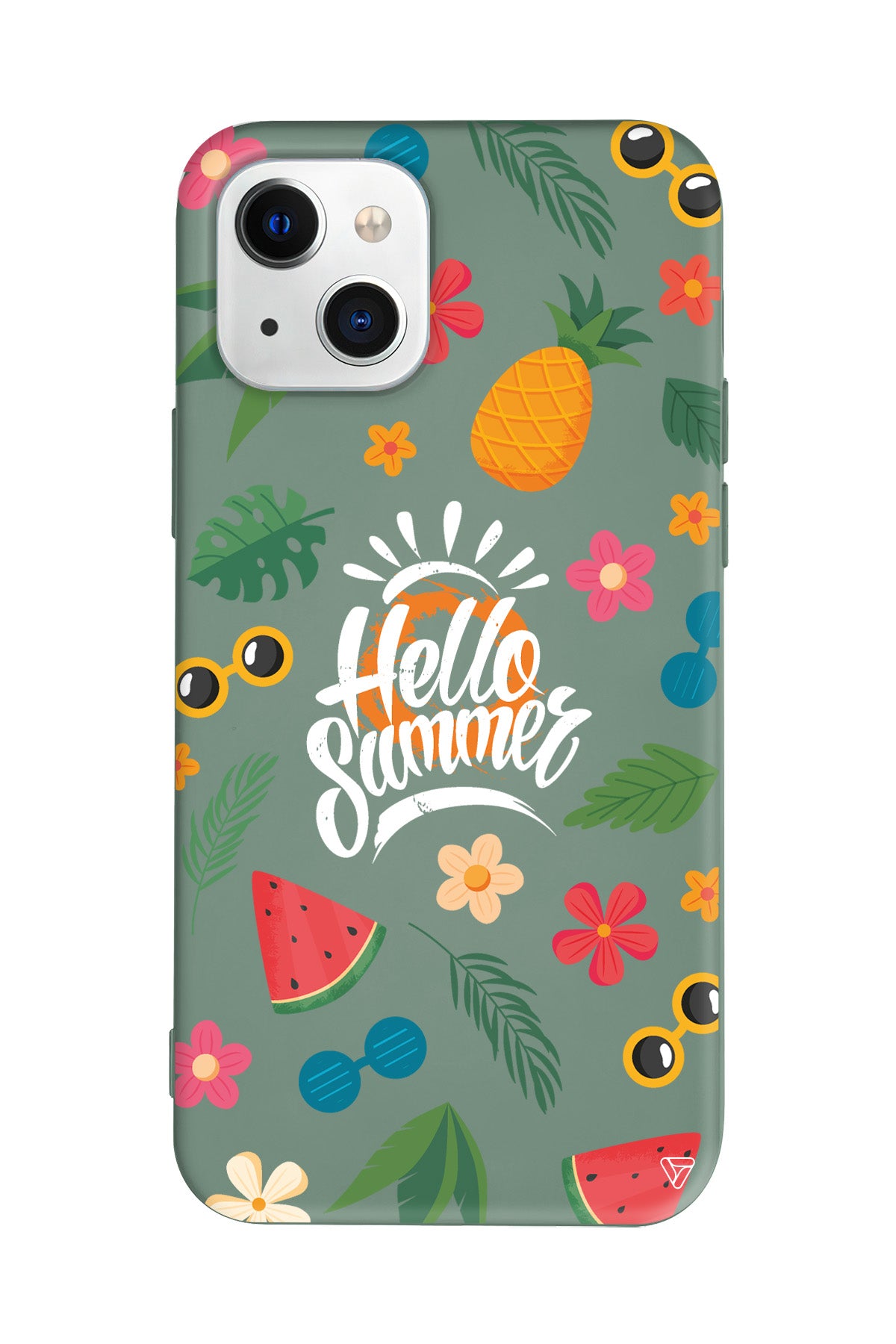 Merhaba Yaz Lansman Model İçi Kadife Silikon Telefon Kılıfı