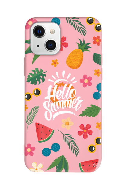 Merhaba Yaz Lansman Model İçi Kadife Silikon Telefon Kılıfı – Plus Serisine Özel