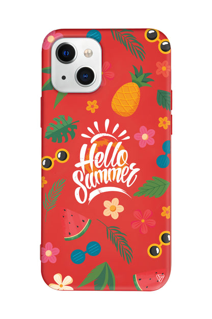 Merhaba Yaz Lansman Model İçi Kadife Silikon Telefon Kılıfı – Plus Serisine Özel