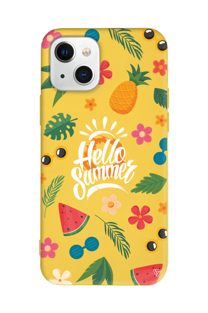 Merhaba Yaz Lansman Model İçi Kadife Silikon Telefon Kılıfı – Plus Serisine Özel