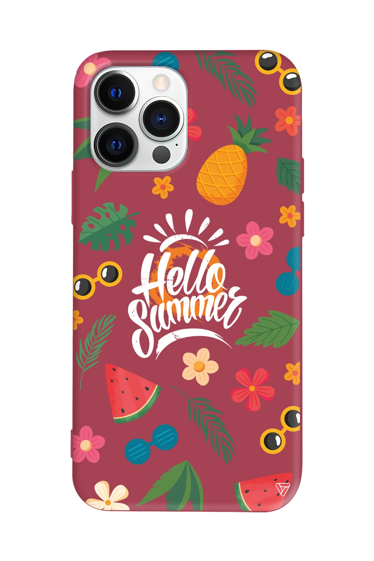 Merhaba Yaz Lansman Model İçi Kadife Silikon Telefon Kılıfı