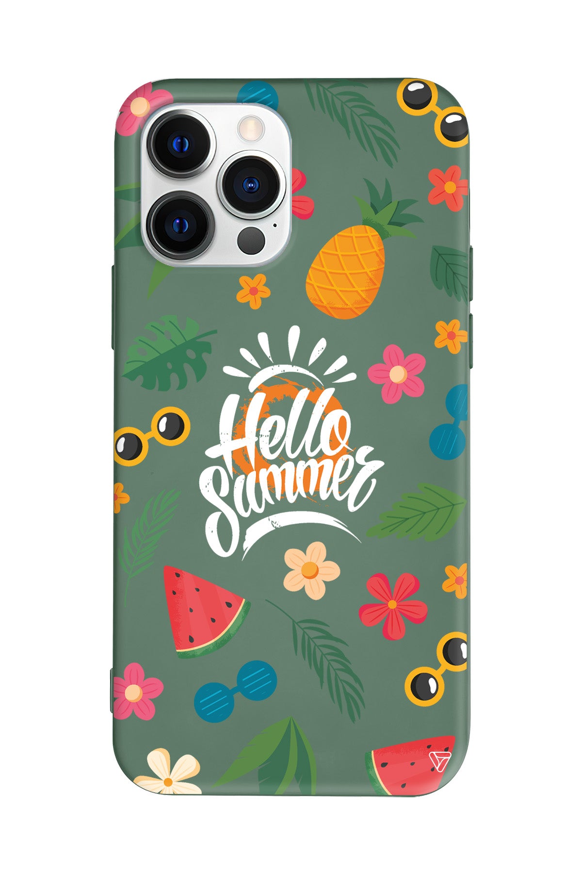 Merhaba Yaz Lansman Model İçi Kadife Silikon Telefon Kılıfı