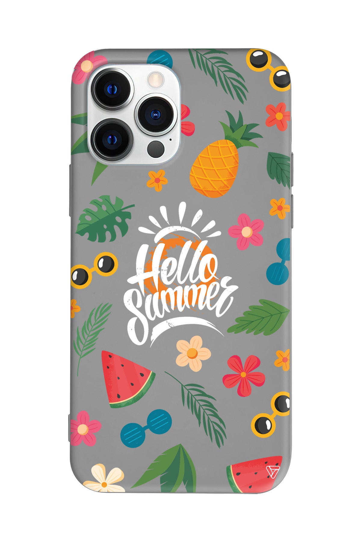 Merhaba Yaz Lansman Model İçi Kadife Silikon Telefon Kılıfı