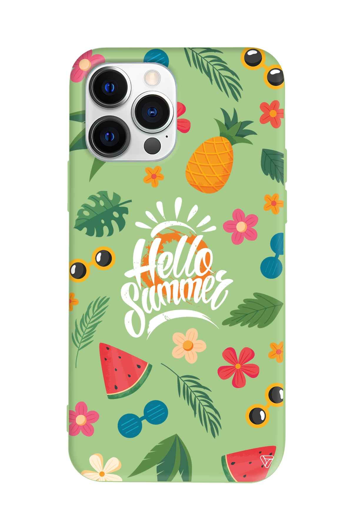 Merhaba Yaz Lansman Model İçi Kadife Silikon Telefon Kılıfı