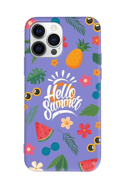 Merhaba Yaz Lansman Model İçi Kadife Silikon Telefon Kılıfı