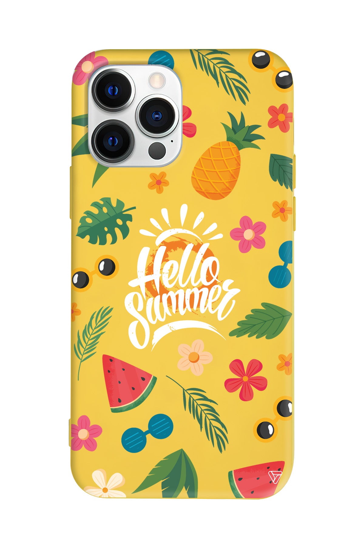 Merhaba Yaz Lansman Model İçi Kadife Silikon Telefon Kılıfı