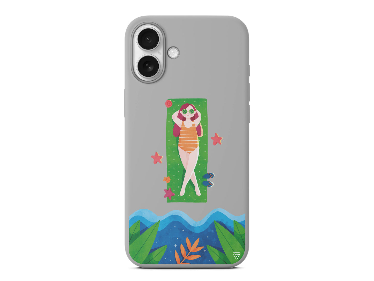 Plajda Uzanmak Lansman Model İçi Kadife Silikon Telefon Kılıfı – Plus Serisine Özel