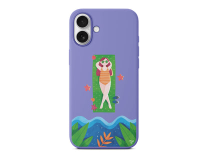 Plajda Uzanmak Lansman Model İçi Kadife Silikon Telefon Kılıfı – Plus Serisine Özel