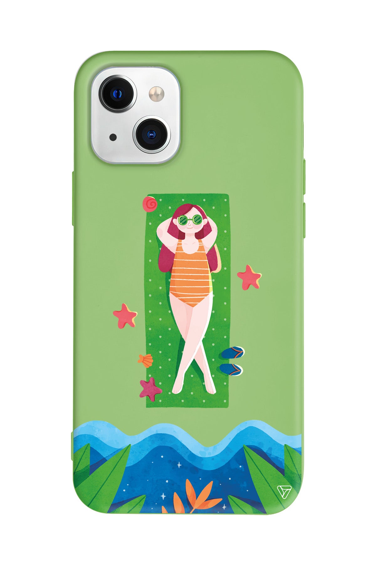 Plajda Uzanmak Lansman Model İçi Kadife Silikon Telefon Kılıfı – Plus Serisine Özel