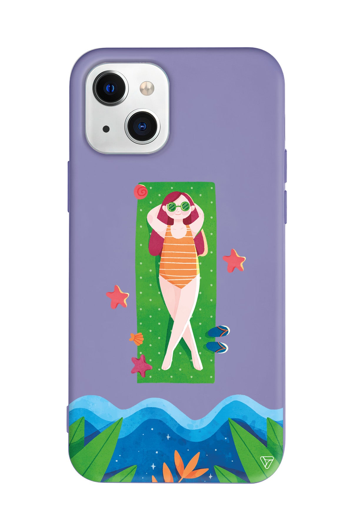 Plajda Uzanmak Lansman Model İçi Kadife Silikon Telefon Kılıfı – Plus Serisine Özel