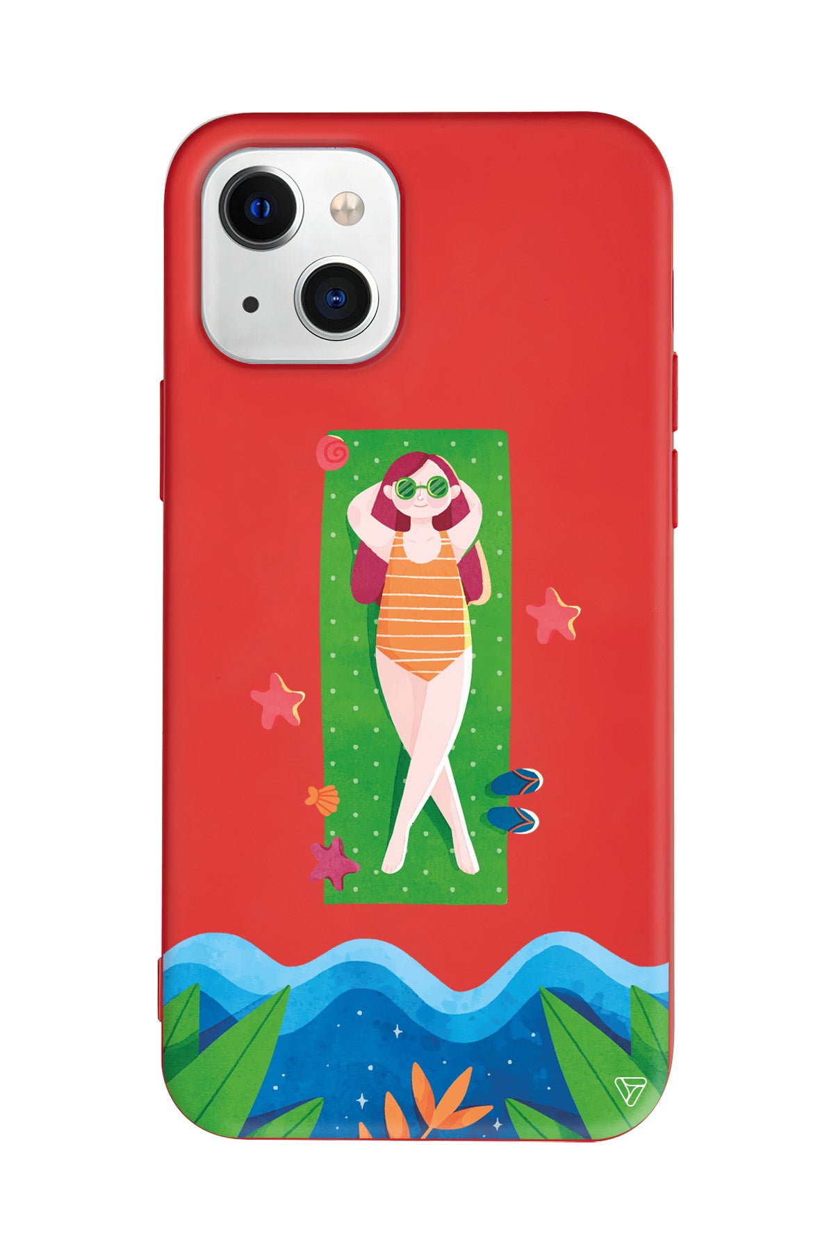 Plajda Uzanmak Lansman Model İçi Kadife Silikon Telefon Kılıfı – Plus Serisine Özel