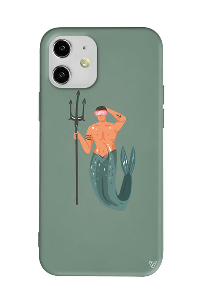 Deniz Erkeği Lansman Model İçi Kadife Silikon Telefon Kılıfı