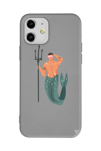 Deniz Erkeği Lansman Model İçi Kadife Silikon Telefon Kılıfı