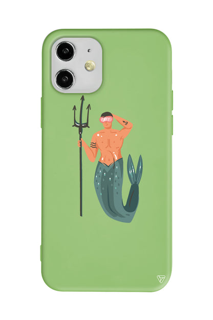 Deniz Erkeği Lansman Model İçi Kadife Silikon Telefon Kılıfı