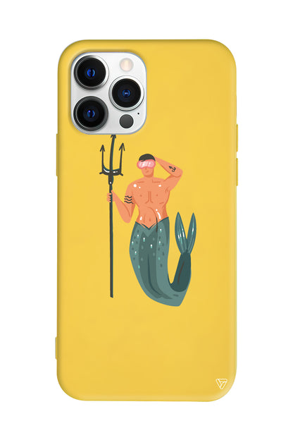 Deniz Erkeği Lansman Model İçi Kadife Silikon Telefon Kılıfı