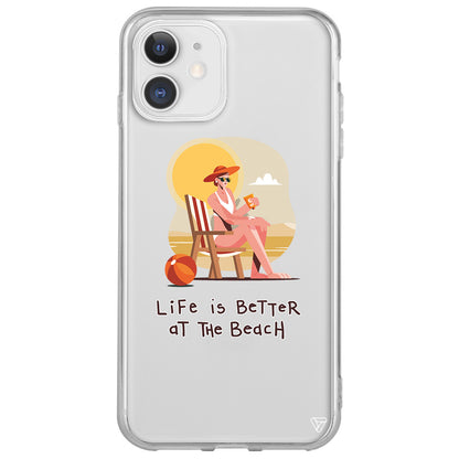 Güneşlenmek Lansman Model İçi Kadife Silikon Telefon Kılıfı