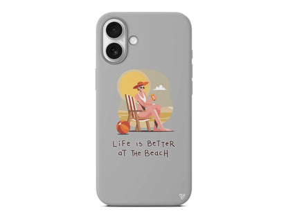 Güneşlenmek Lansman Model İçi Kadife Silikon Telefon Kılıfı – Plus Serisine Özel