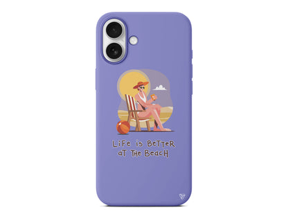 Güneşlenmek Lansman Model İçi Kadife Silikon Telefon Kılıfı – Plus Serisine Özel