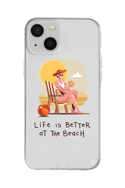 Güneşlenmek Lansman Model İçi Kadife Silikon Telefon Kılıfı