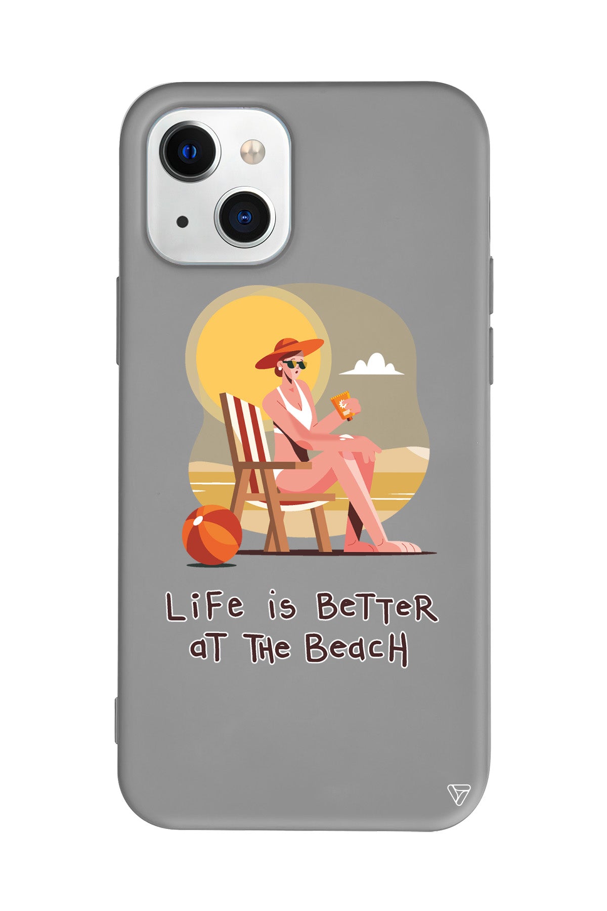 Güneşlenmek Lansman Model İçi Kadife Silikon Telefon Kılıfı – Plus Serisine Özel