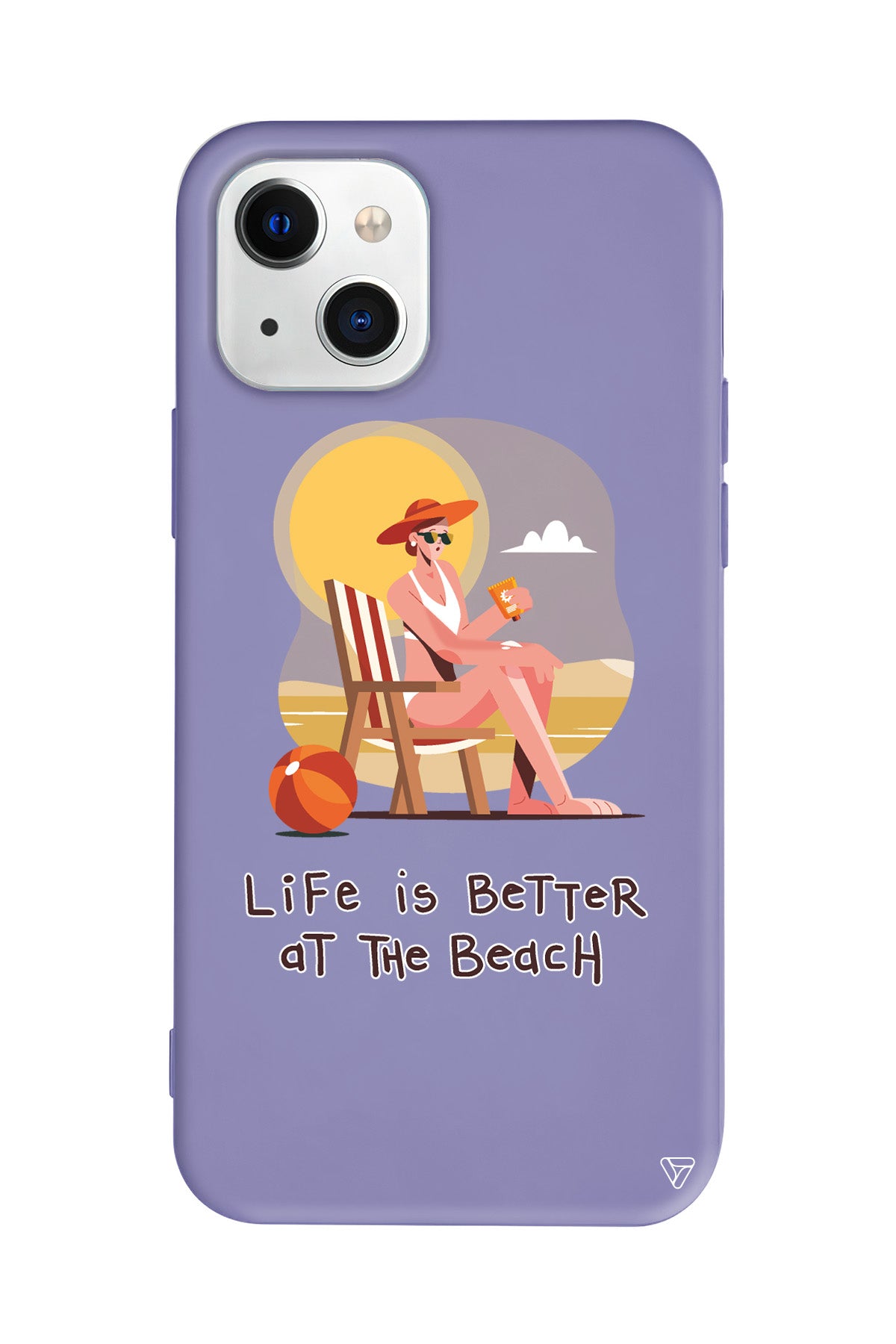 Güneşlenmek Lansman Model İçi Kadife Silikon Telefon Kılıfı