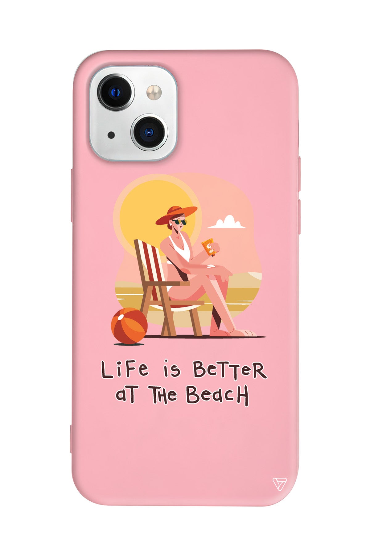 Güneşlenmek Lansman Model İçi Kadife Silikon Telefon Kılıfı