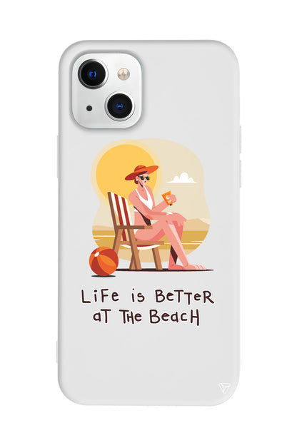 Güneşlenmek Lansman Model İçi Kadife Silikon Telefon Kılıfı – Plus Serisine Özel