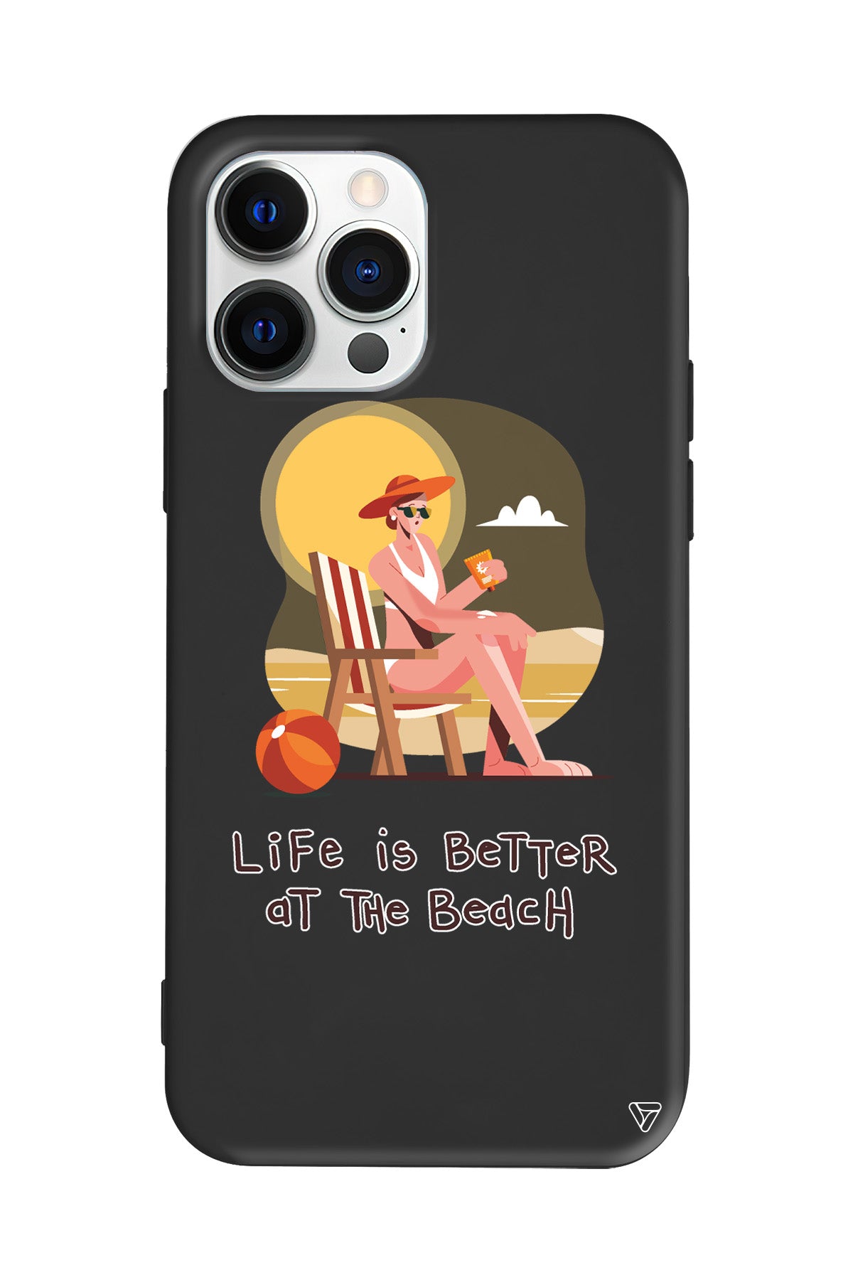 Güneşlenmek Lansman Model İçi Kadife Silikon Telefon Kılıfı