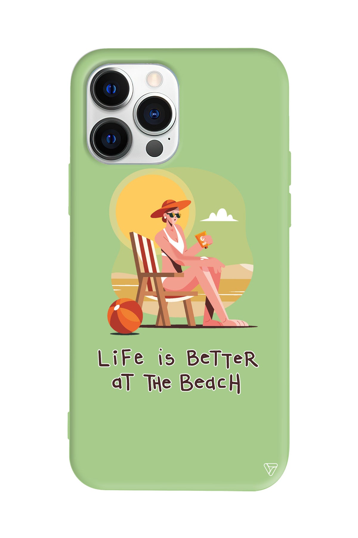 Güneşlenmek Lansman Model İçi Kadife Silikon Telefon Kılıfı