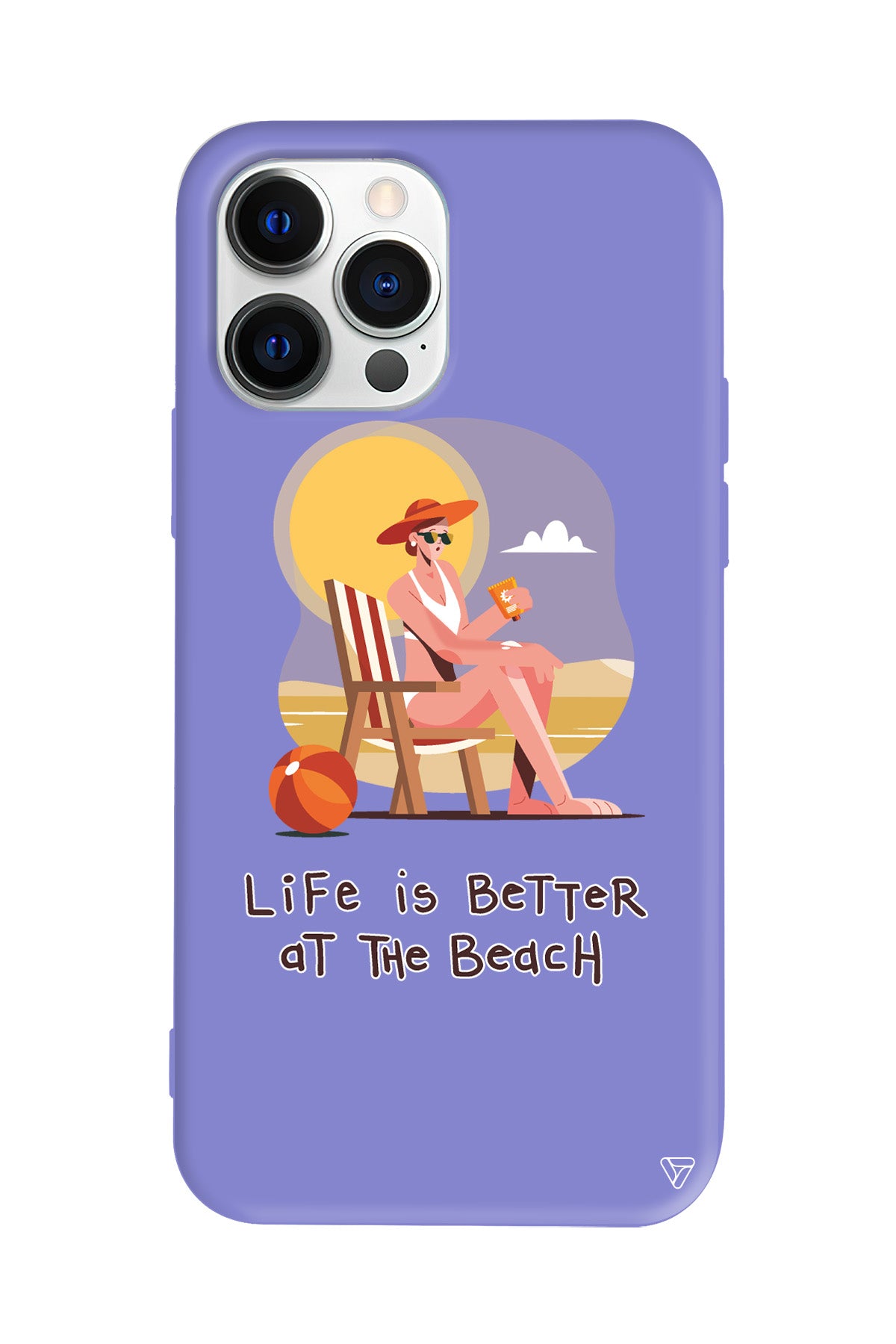 Güneşlenmek Lansman Model İçi Kadife Silikon Telefon Kılıfı