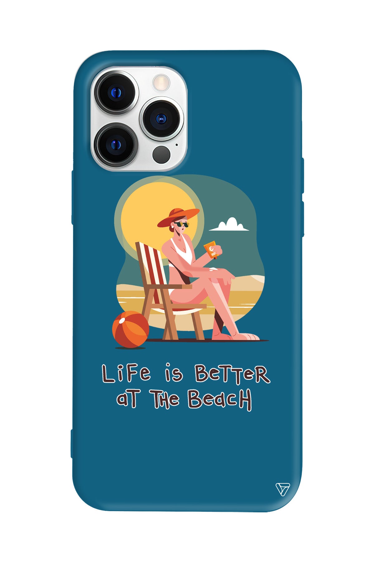 Güneşlenmek Lansman Model İçi Kadife Silikon Telefon Kılıfı