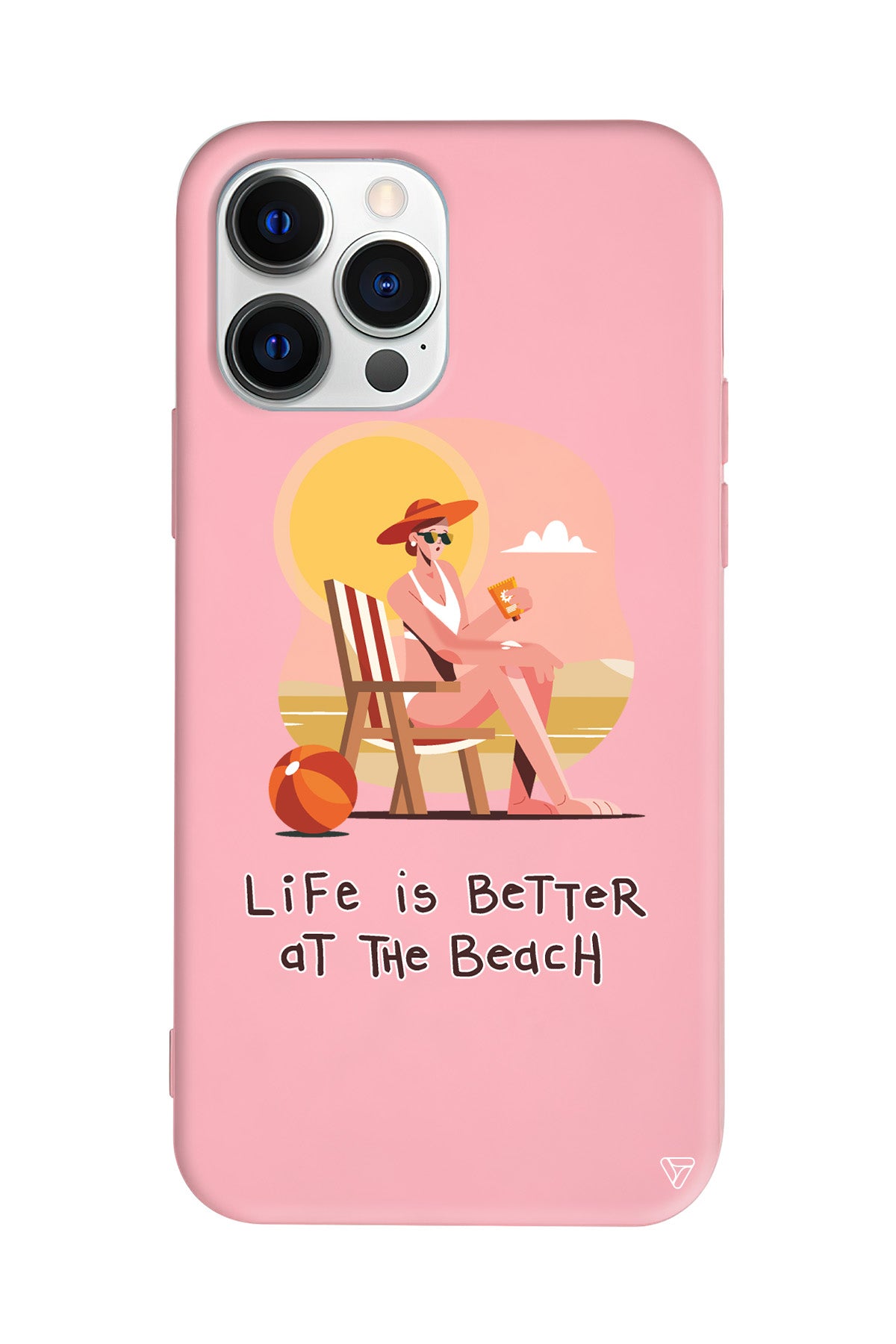 Güneşlenmek Lansman Model İçi Kadife Silikon Telefon Kılıfı