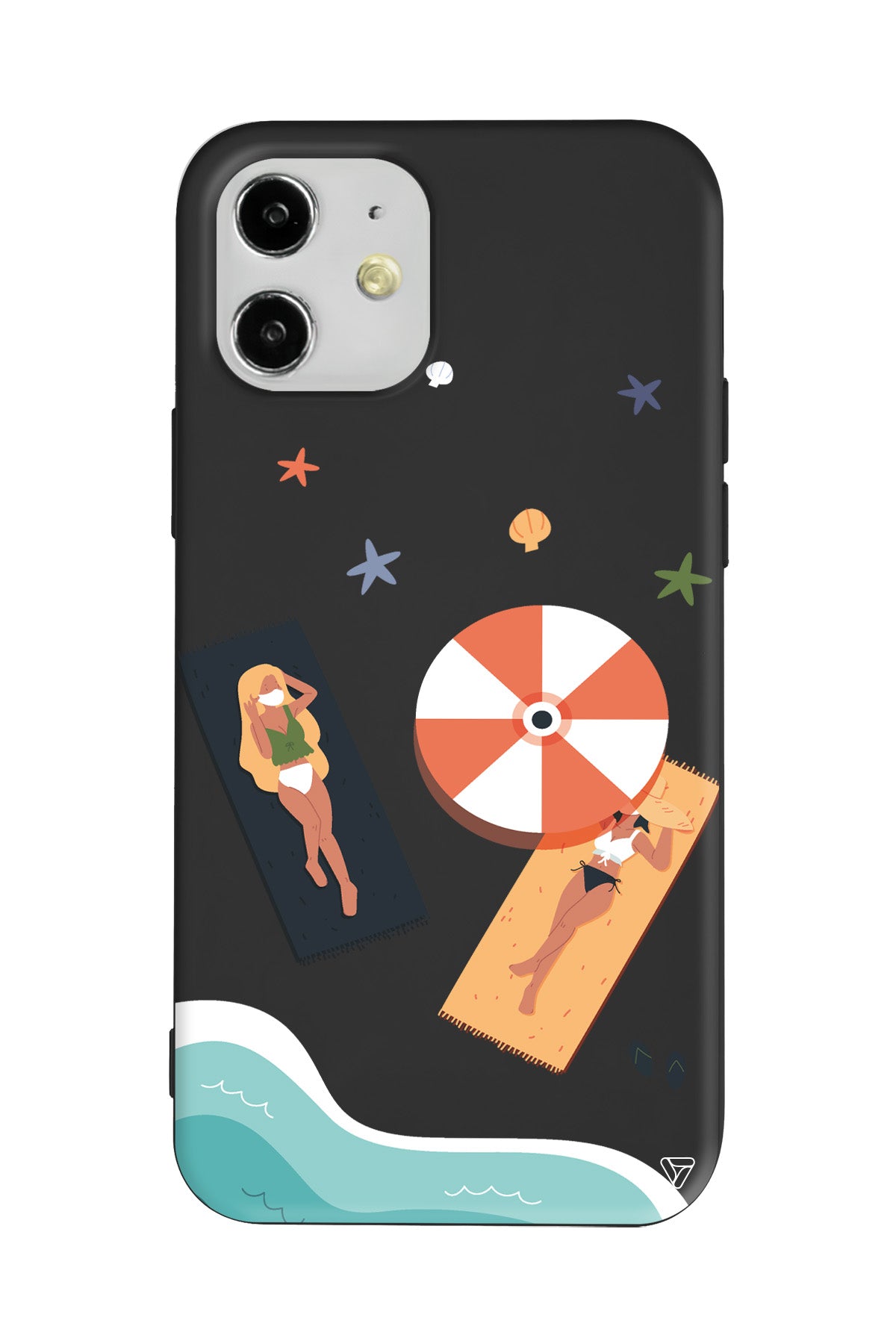 Plaj Keyfi Lansman Model İçi Kadife Silikon Telefon Kılıfı