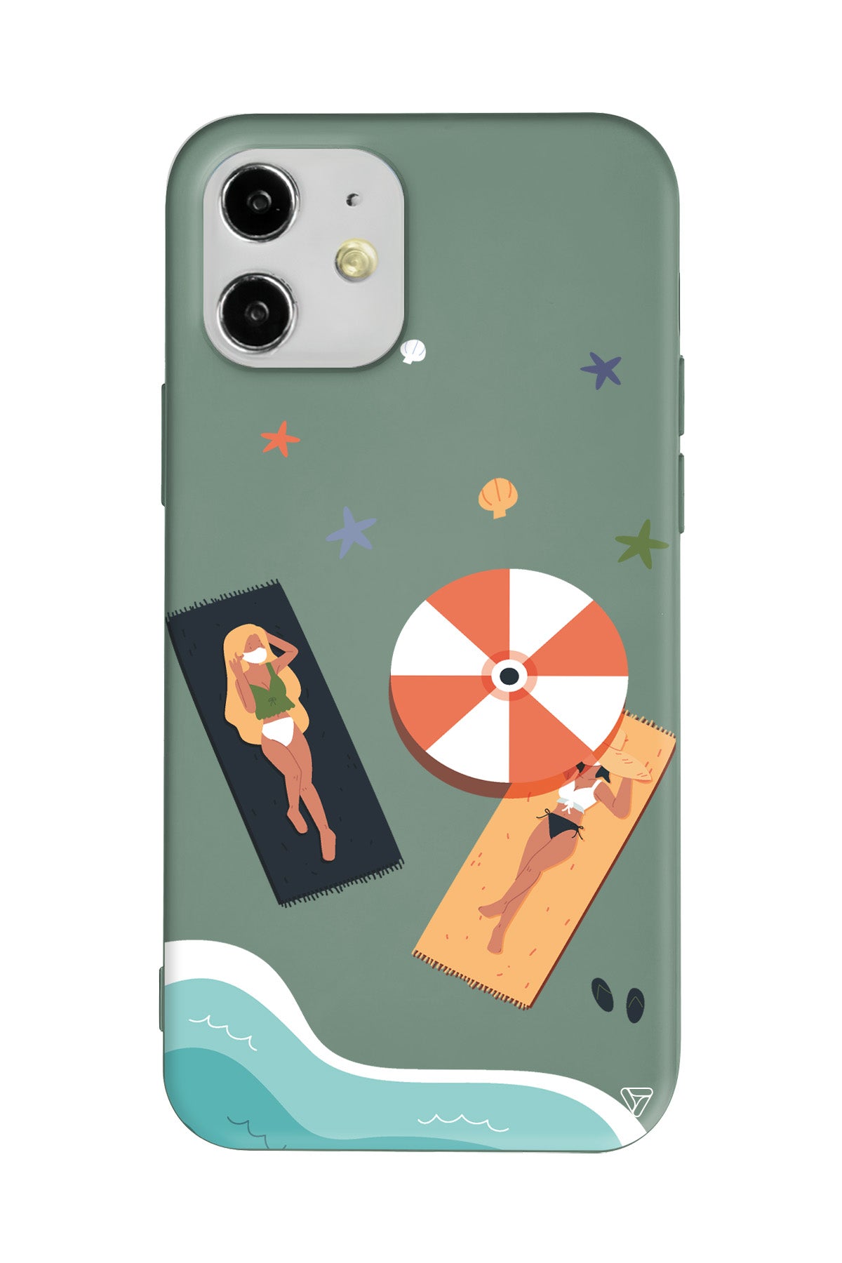 Plaj Keyfi Lansman Model İçi Kadife Silikon Telefon Kılıfı