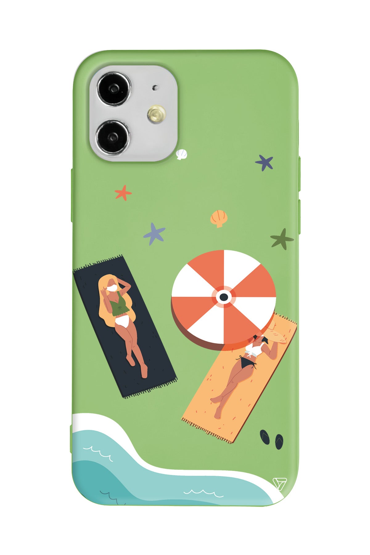 Plaj Keyfi Lansman Model İçi Kadife Silikon Telefon Kılıfı