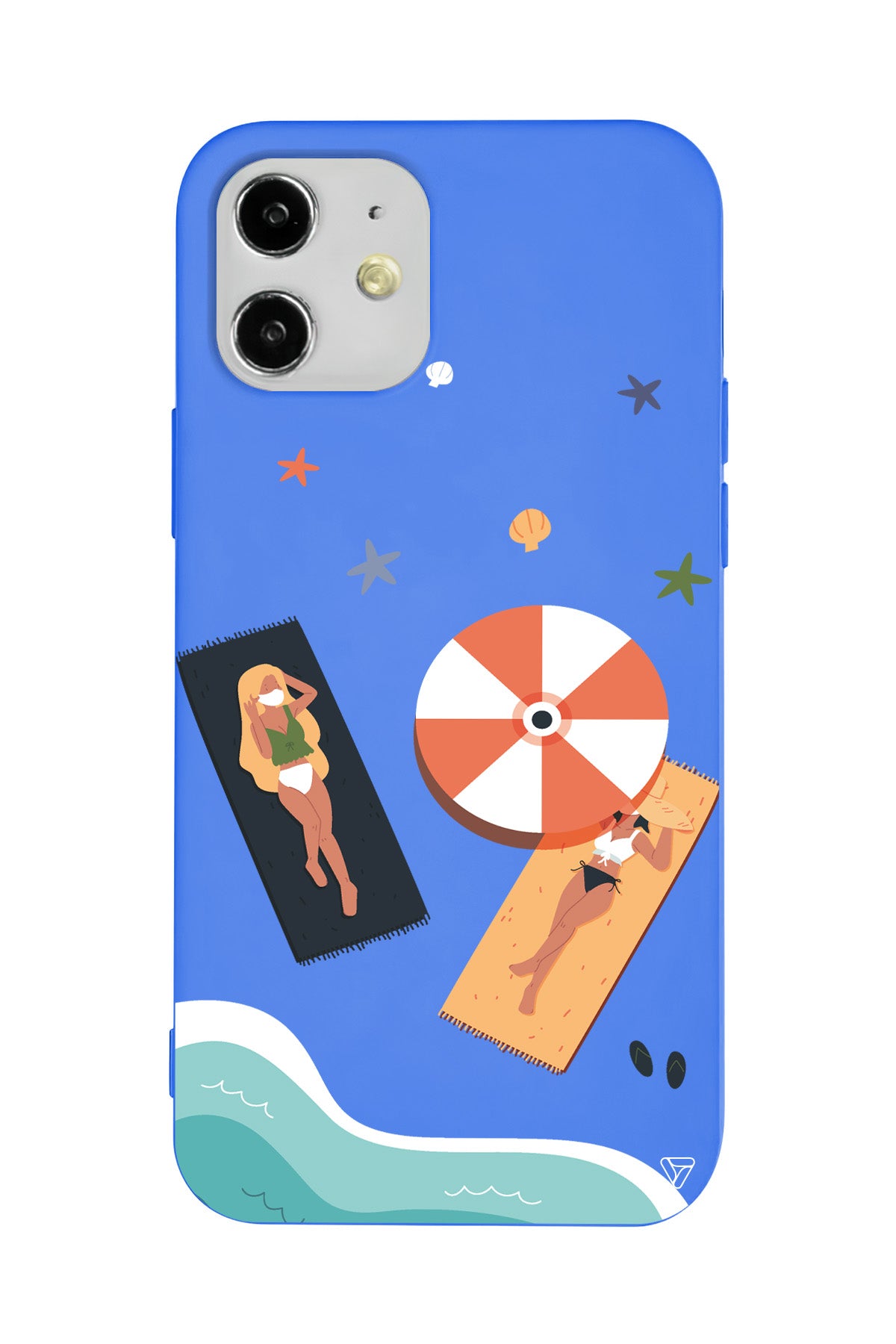 Plaj Keyfi Lansman Model İçi Kadife Silikon Telefon Kılıfı