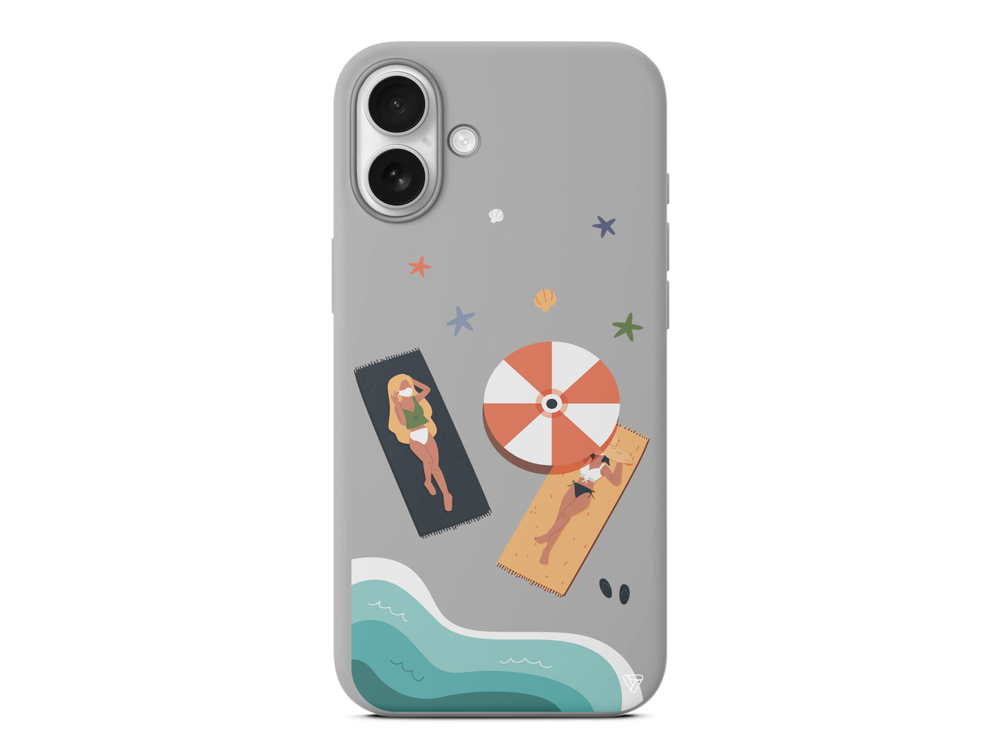 Plaj Keyfi Lansman Model İçi Kadife Silikon Telefon Kılıfı – Plus Serisine Özel