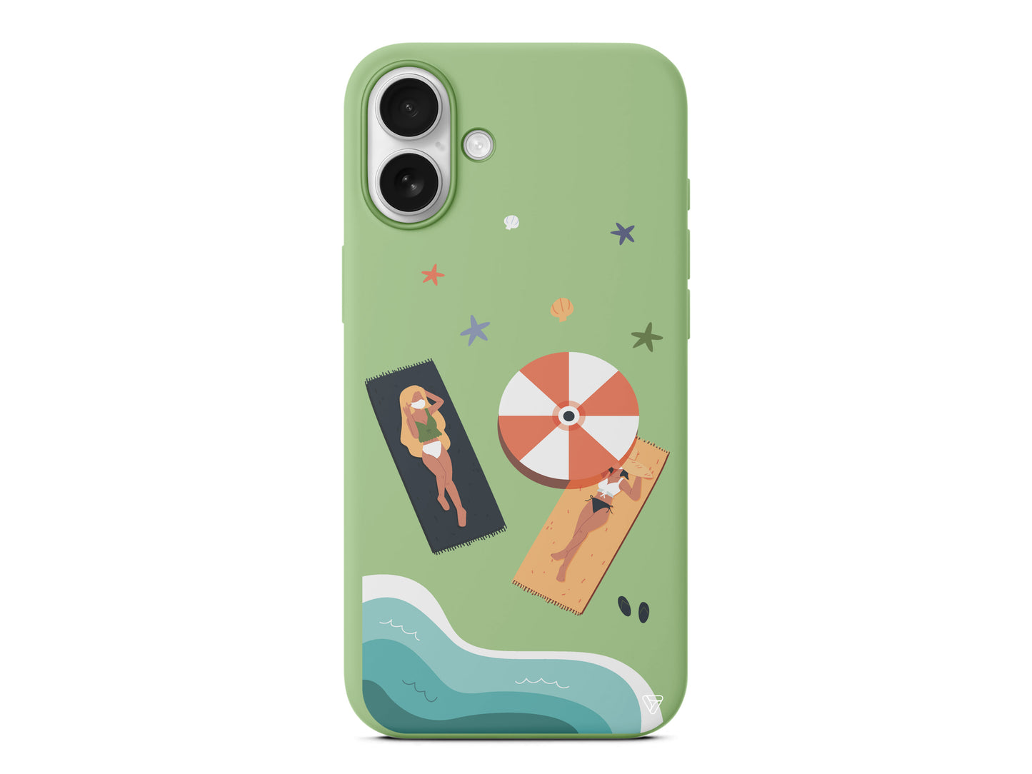 Plaj Keyfi Lansman Model İçi Kadife Silikon Telefon Kılıfı – Plus Serisine Özel