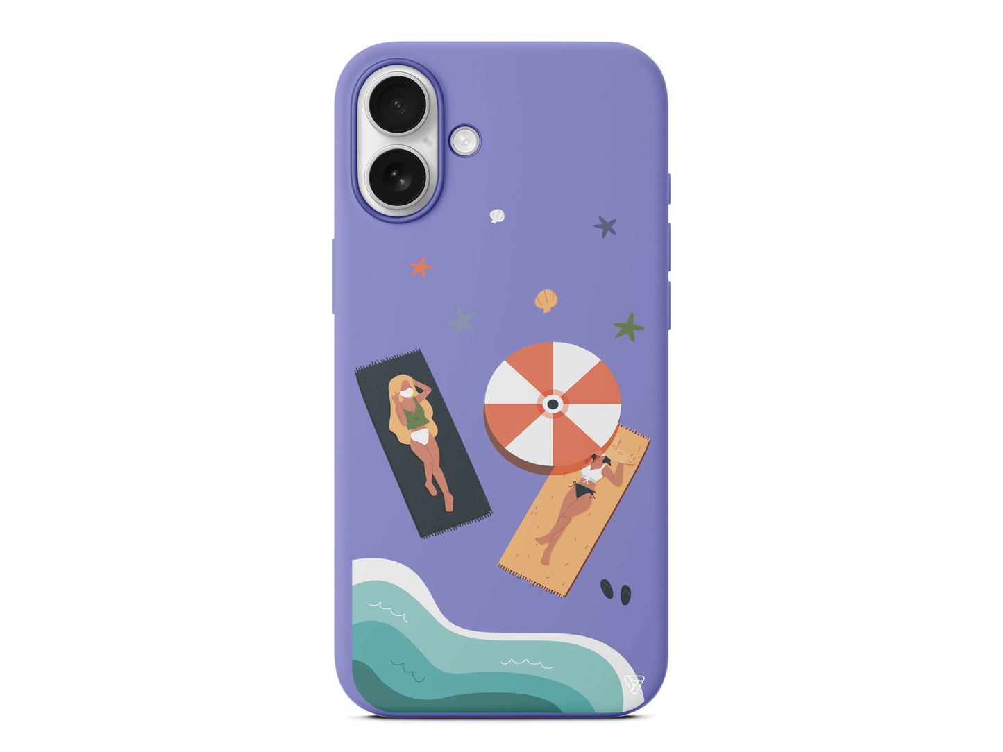 Plaj Keyfi Lansman Model İçi Kadife Silikon Telefon Kılıfı