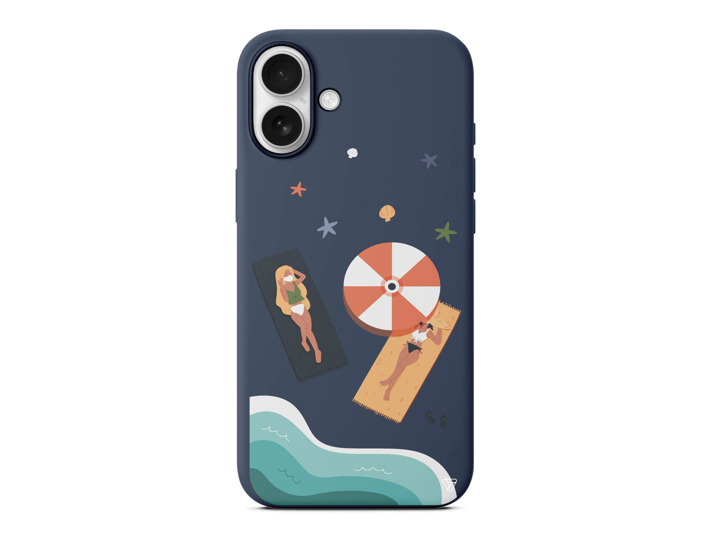 Plaj Keyfi Lansman Model İçi Kadife Silikon Telefon Kılıfı