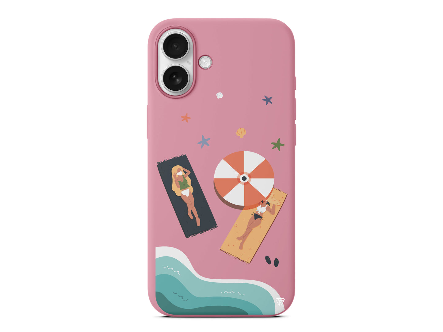 Plaj Keyfi Lansman Model İçi Kadife Silikon Telefon Kılıfı – Plus Serisine Özel