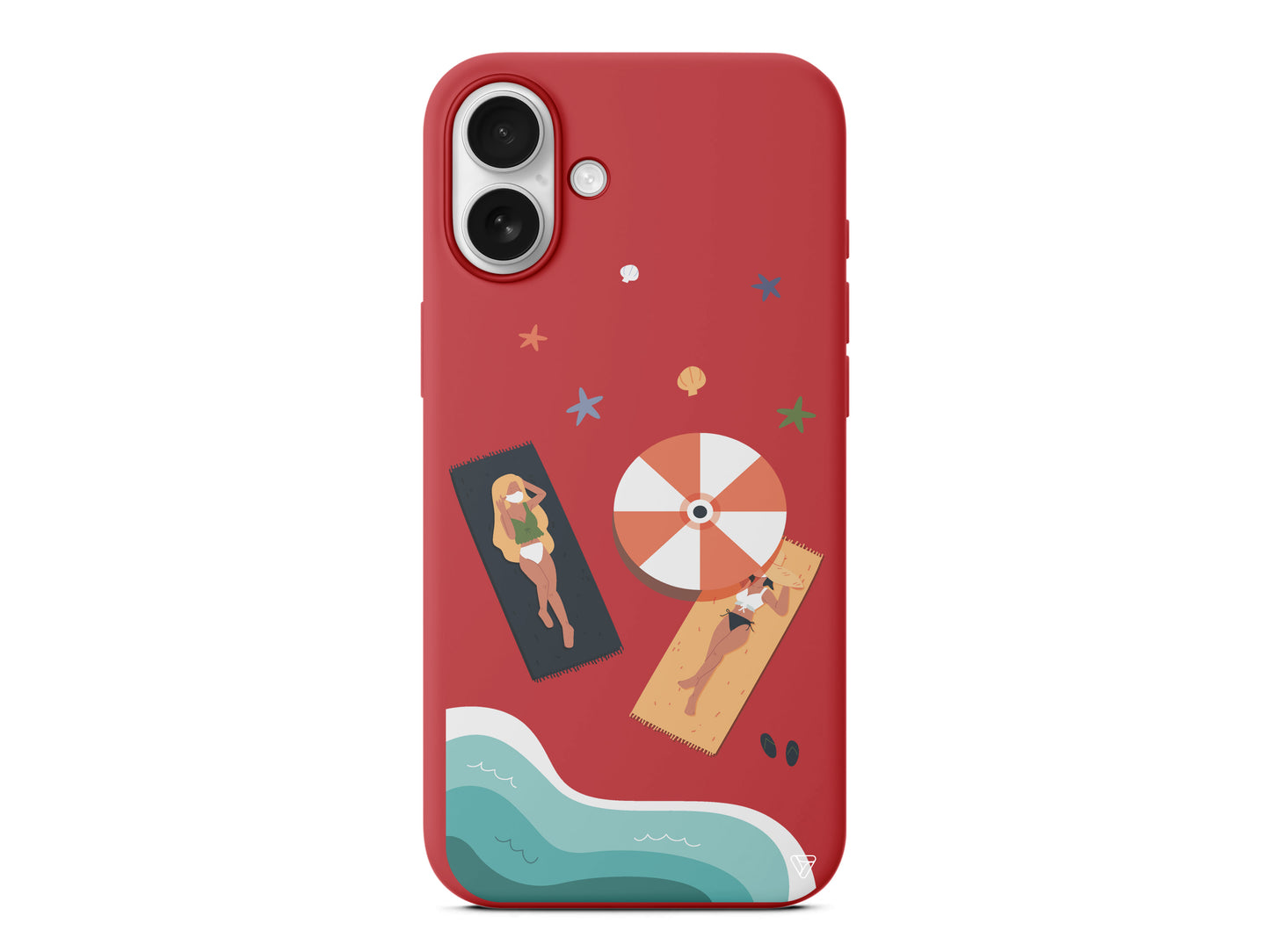 Plaj Keyfi Lansman Model İçi Kadife Silikon Telefon Kılıfı – Plus Serisine Özel