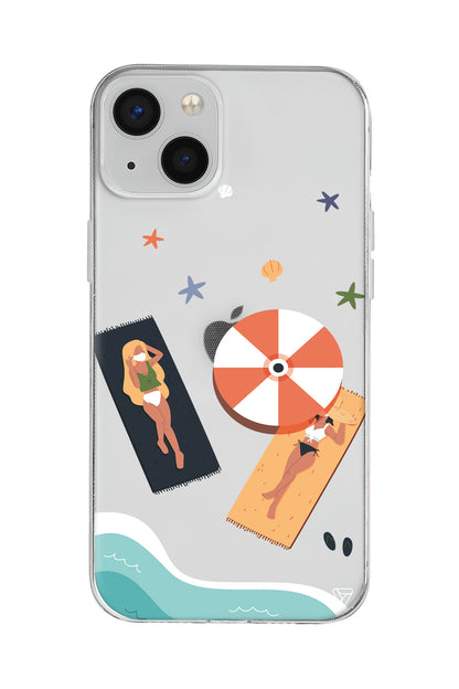 Plaj Keyfi Lansman Model İçi Kadife Silikon Telefon Kılıfı