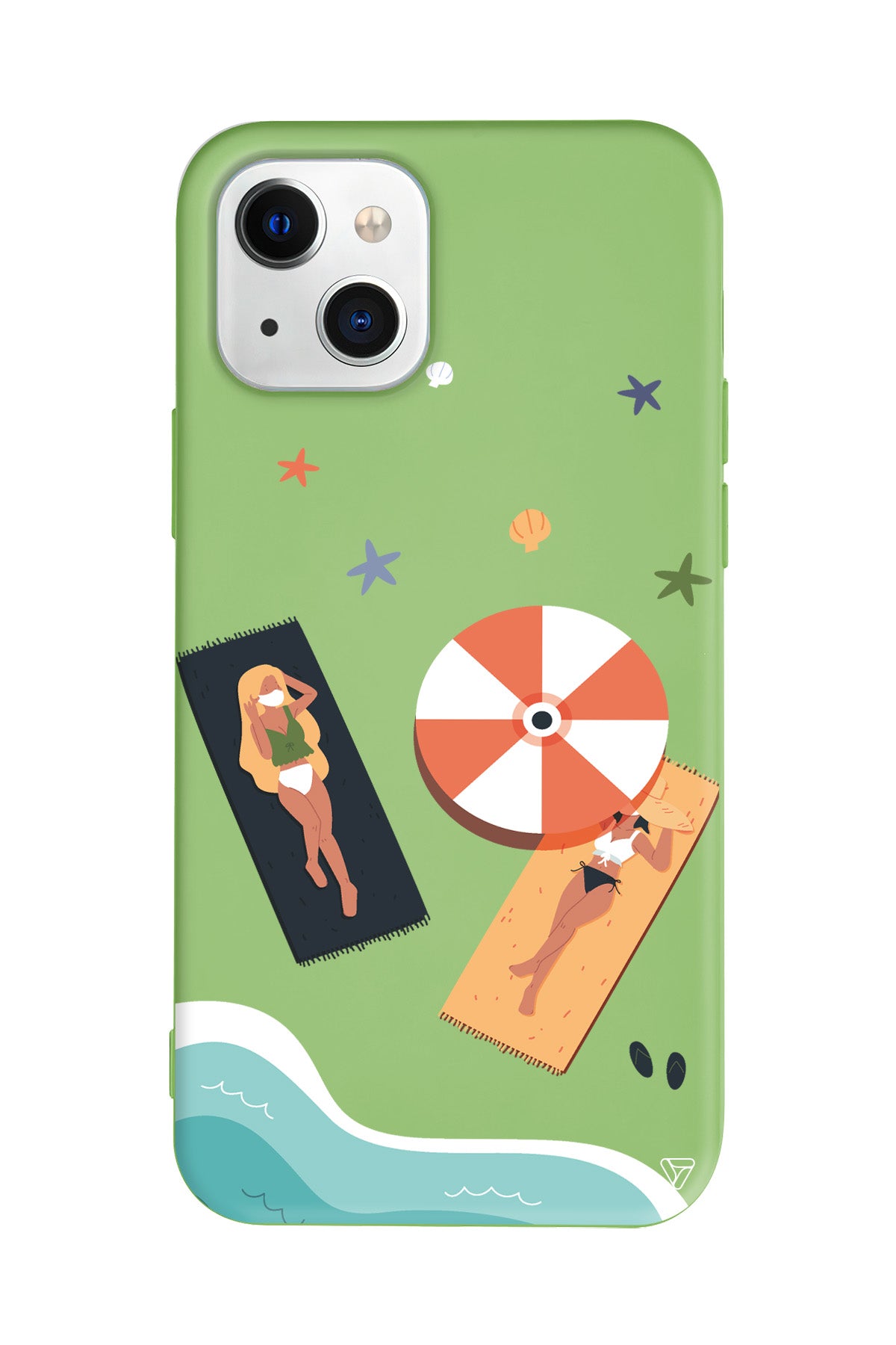 Plaj Keyfi Lansman Model İçi Kadife Silikon Telefon Kılıfı