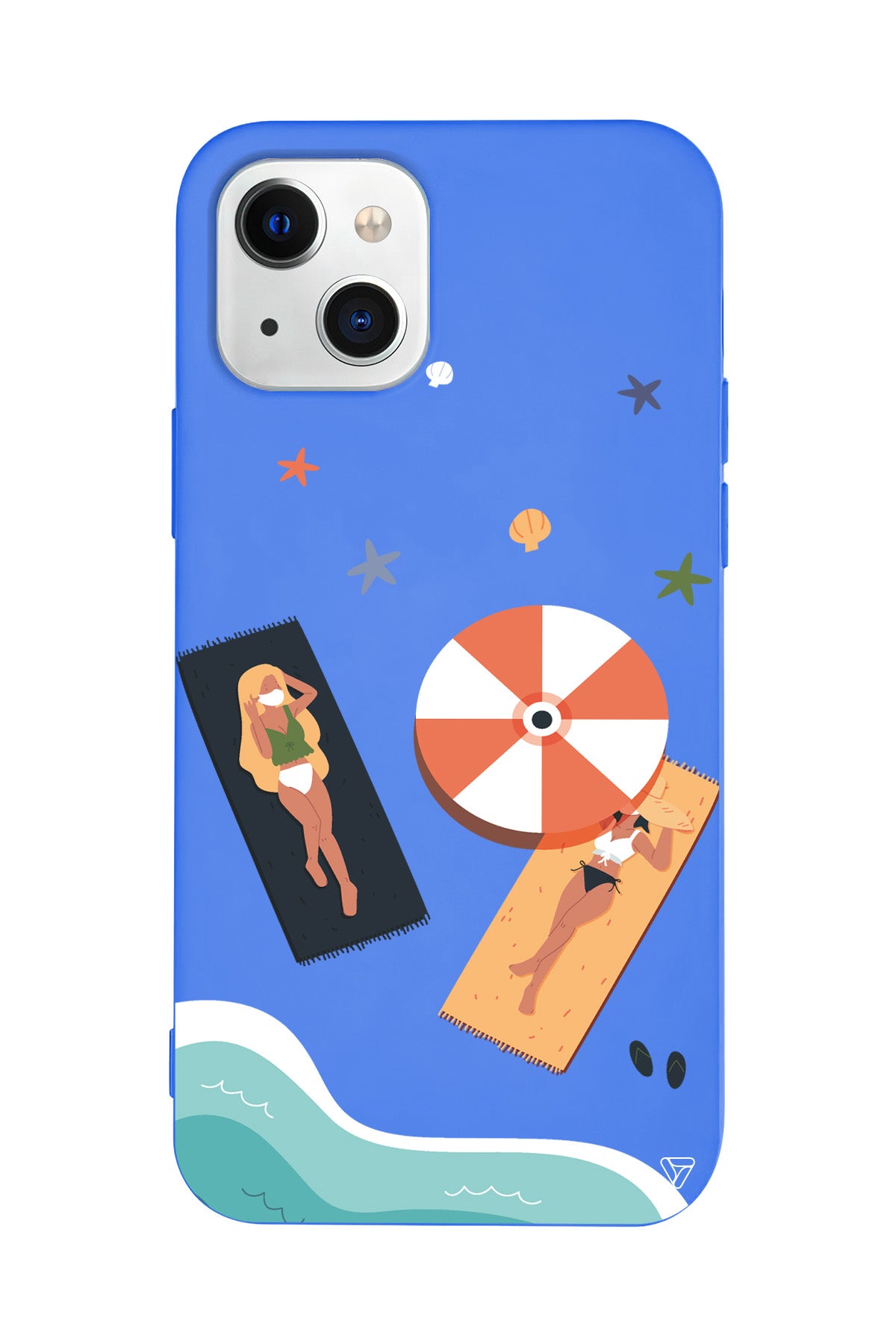 Plaj Keyfi Lansman Model İçi Kadife Silikon Telefon Kılıfı