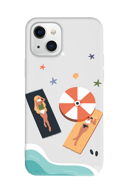 Plaj Keyfi Lansman Model İçi Kadife Silikon Telefon Kılıfı – Plus Serisine Özel