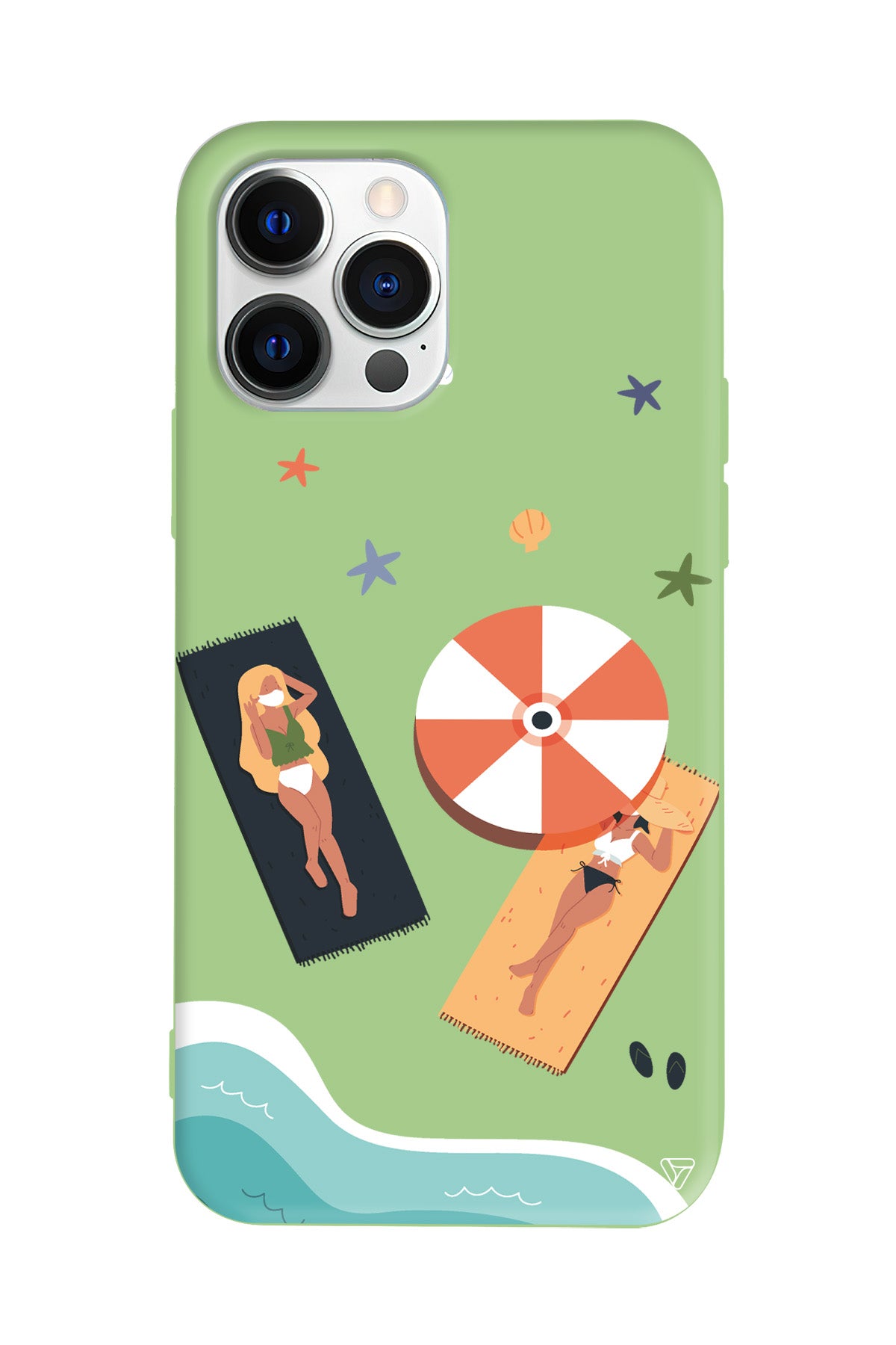 Plaj Keyfi Lansman Model İçi Kadife Silikon Telefon Kılıfı