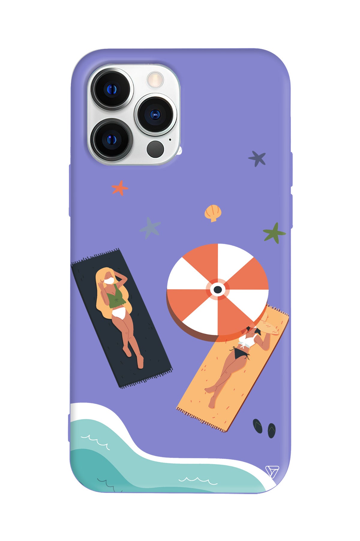 Plaj Keyfi Lansman Model İçi Kadife Silikon Telefon Kılıfı