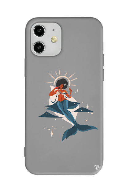 Deniz Kızı Lansman Model İçi Kadife Silikon Telefon Kılıfı